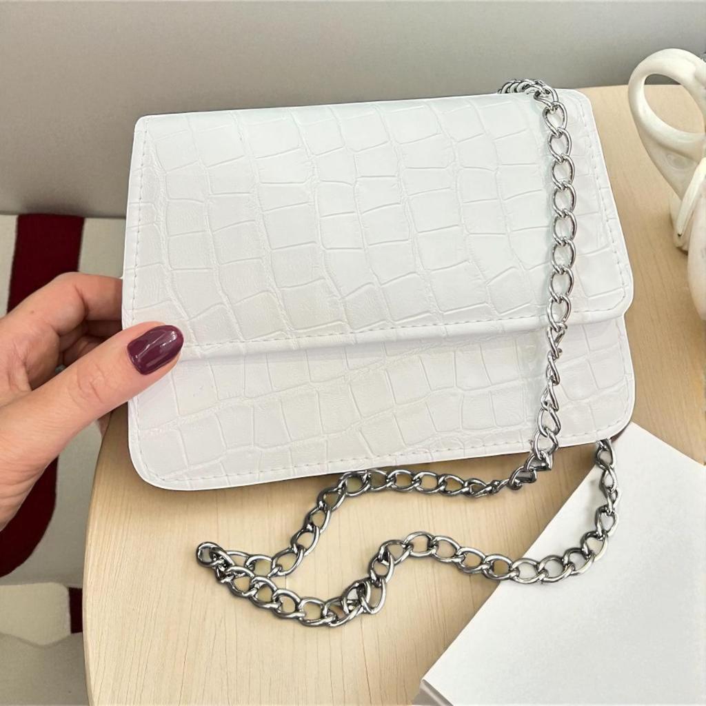 Bolsa Feminina Mini Croco Estilosa Festa Frete Grátis em Oferta na Shopee