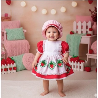 Fantasia Da Moranguinho em Oferta na Shopee