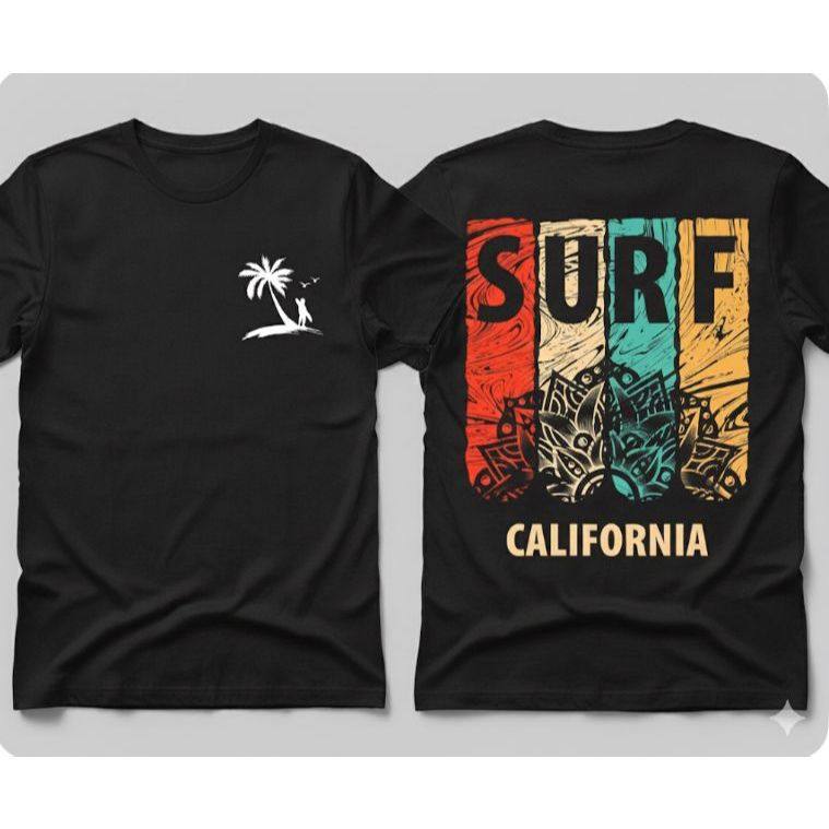 camiseta estampada surf moda praia verao camisa cores vibrantes que nao desbotam