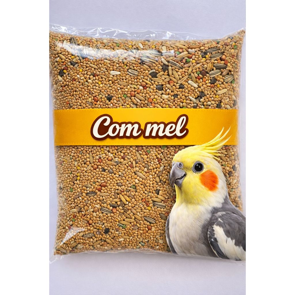 Calopsita, periquito, agapornis com mel 1ou 2 kilos - sementes super premium em Oferta na Shopee