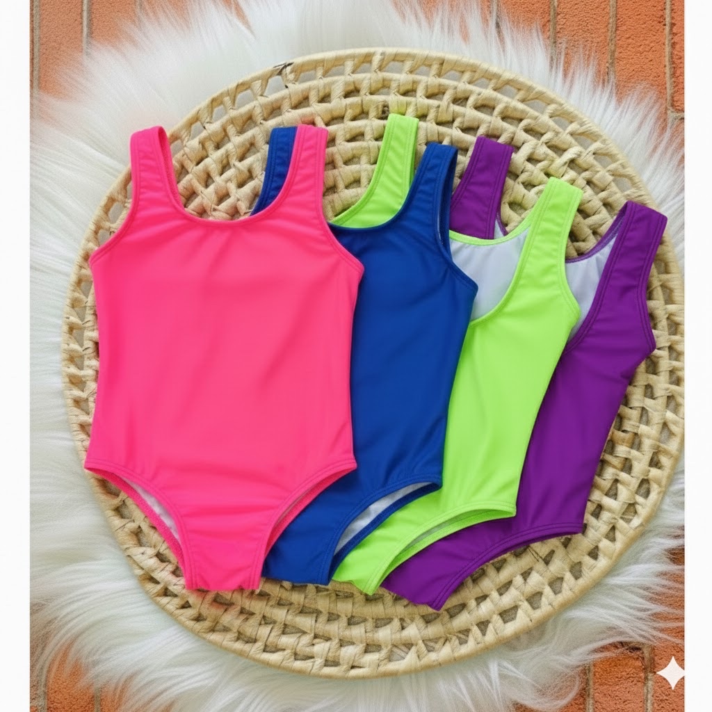 Maiô Infantil 2 ao 10 Anos | Tecido Suplex Leve e Confortável | Várias Cores em Oferta na Shopee