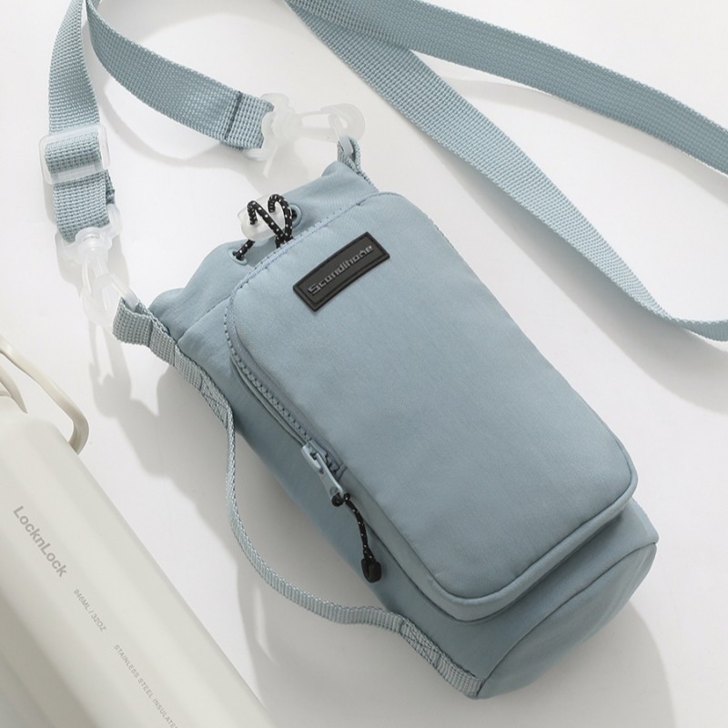Bolsa de armazenamento com cordão para chaleira portátil para celular ao ar livre, capa para copo térmico em Oferta na Shopee