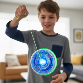 Ioiô Infantil com Luz LED Colorido - Yoyo super resistente que acende ao rodar em Oferta na Shopee