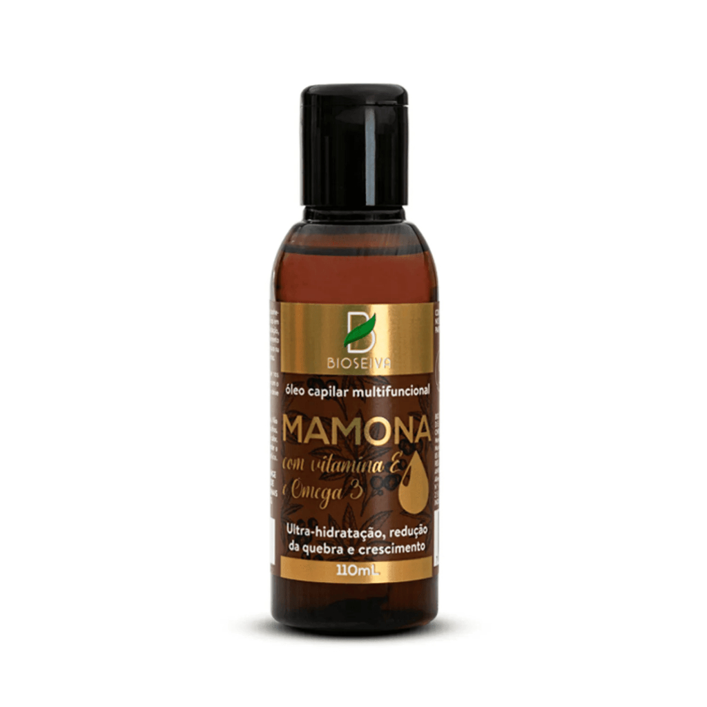 Óleo Multifuncional Mamona BioSeiva 110mL Umectação Capilar Fortalecimento Crescimento Corpo Cabelo