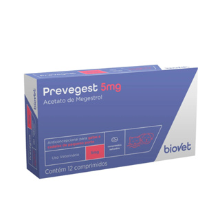 Prevegest 5mg - 12 Comprimidos - Biovet em Oferta na Shopee