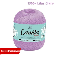 Linha de Crochê Camila 1000 100% Algodão Mercerizado 1000m Tex 145 1,25mm Linhas Corrente
