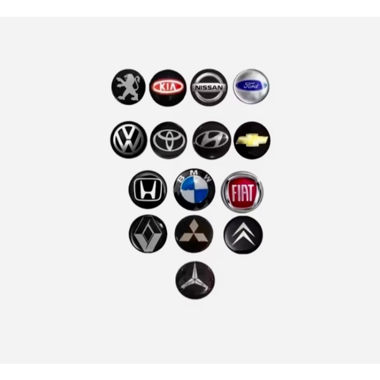 Par de Emblema Para Chave Canivete Positron Resinado Qualidade Premium (2 Unidades) em Oferta na Shopee