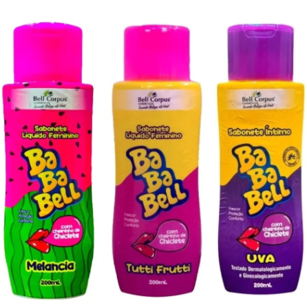 Kit Sabonete Liquido Feminino Sabonete Babaloo Bell Corpus