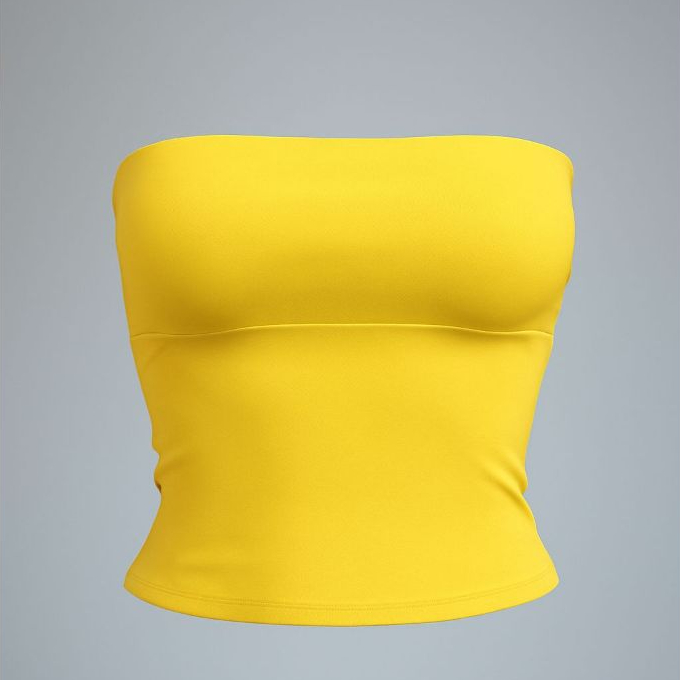 Blusa Tubinho Tomara Que Caia Comprida Suplex Tube Top Forrada Moda Gringa
