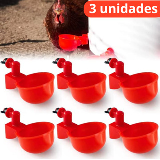 3 Bebedouro Automático Copinho Aves para Galinhas Galos Frango Pato  Pintinho em Oferta na Shopee