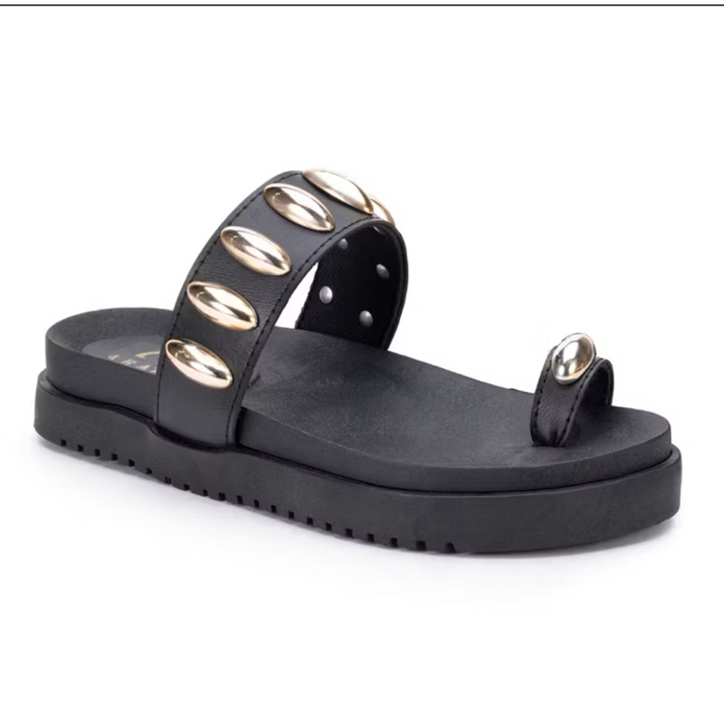 Sandalia Feminina Papete Feminina Rasteira Flatform Confortavel
