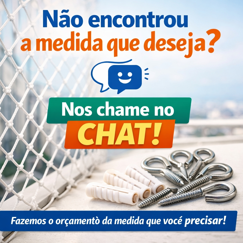 Kit Rede Tela de Proteção 1,30 de altura até 3,00 de comprimento Janela / Varanda Crianças / Gatos em Oferta na Shopee