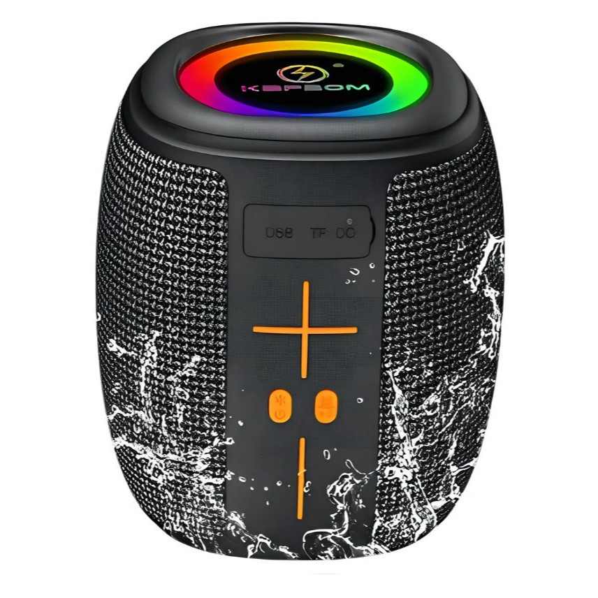 Caixa de Som Bluetooth Portátil Kapbom 50w Led Tws Ka-8596 Preta