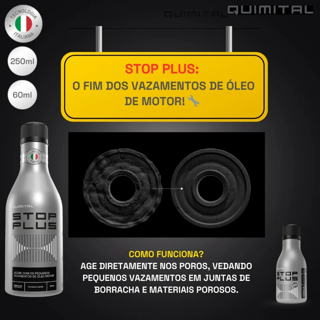 Veda Vazamentos De Oleo Motor Vedante Stop Plus 250ml Carros Original Para CArros Vazando