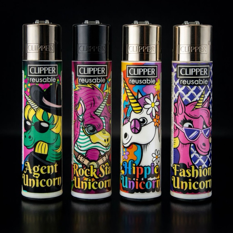 Kit 4 Isqueiros Clipper Original Colecoes Exclusivas Recarregável Pilão Substituív- sem gás em Oferta na Shopee