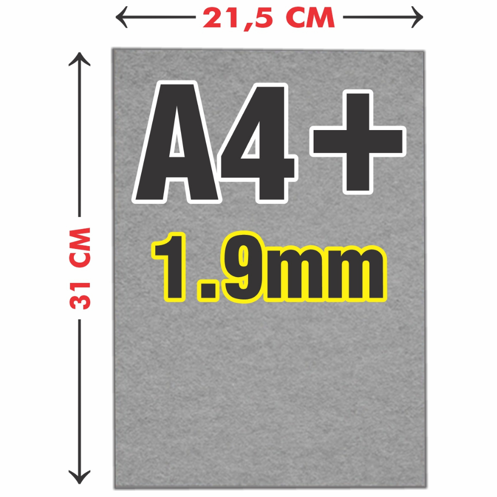 20 Placas Cartão Cinza Paraná Rígido Tamanho A4+ (21,5 X 31 CM) Espessura 1.9 mm HORLLE. Capa de Agenda, Cartonagem
