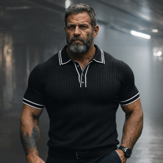Camisa Polo social Masculina Blusa de Tricô Textura Sofisticada Malha Canelada Macia em Oferta na Shopee