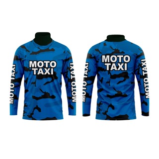 Camisa Moto Táxi Manga Longa Subliada – Ideal para Motoqueiros e Motoristas de Aplicativo em Oferta na Shopee