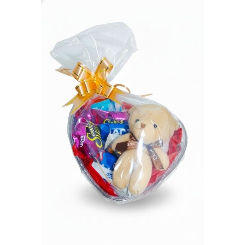cestinha de chocolate com ursinho Chaveiro em Oferta na Shopee