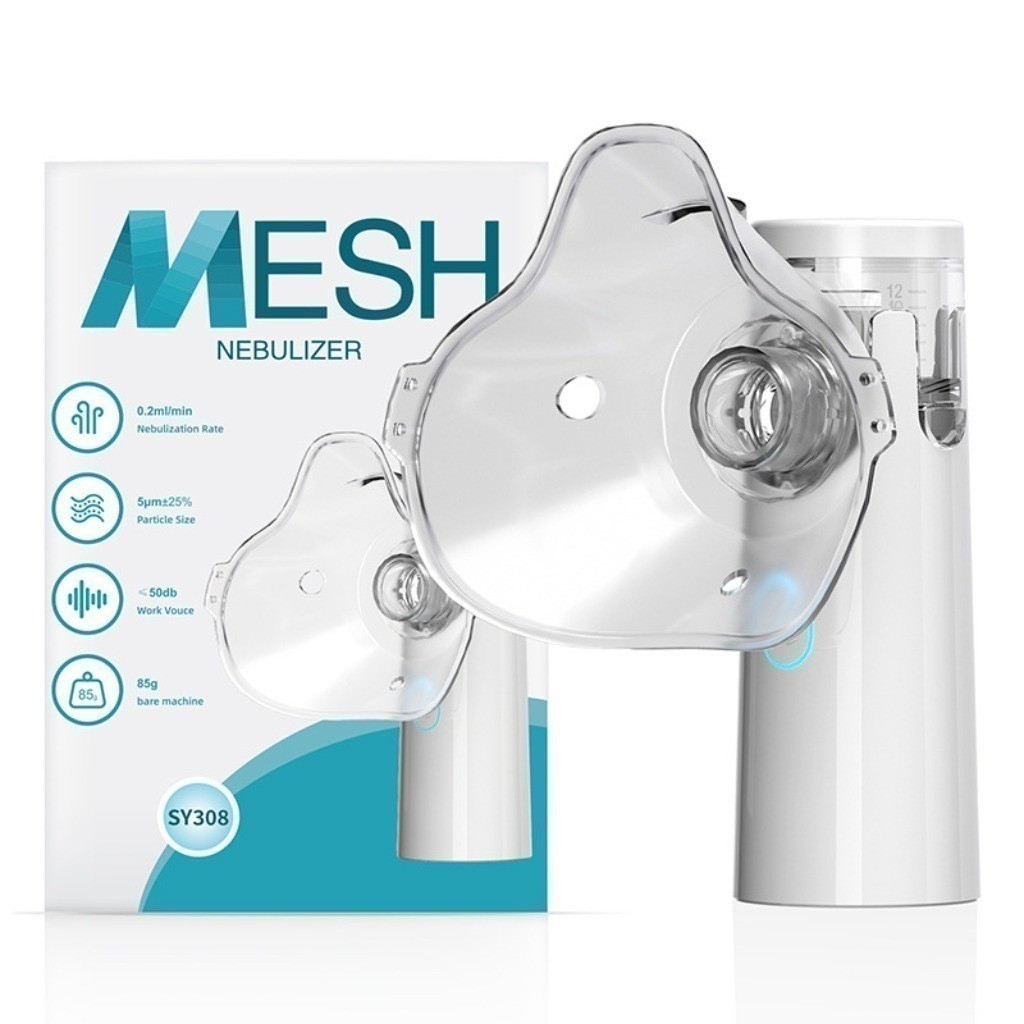 Nebulizador Portátil de Malha Silencioso para Adultos e Crianças Cuidados Nasais
