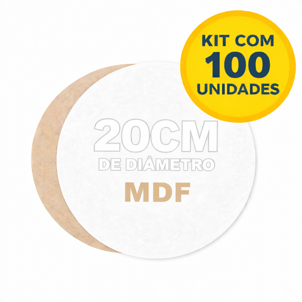 Cake Board 20cm Atacado  Kit C/100 Unidades  MDF Laminado Base Para Bolo Bentô Cake Confeitaria