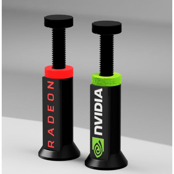 Suporte para GPU Regulável Rosqueável Compatível NVIDIA e Radeon