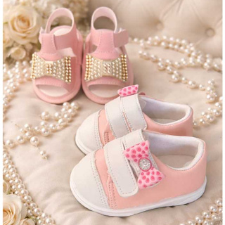 Kit,Tenis+Sandalia Para Bebe Menina Conforto,Estilo e Carinho em cada detalhe! em Oferta na Shopee