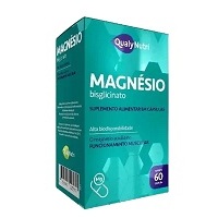 Magnésio Bisglicinato suplemento alimentar em cápsulas QualyNutri - 60 Cápsulas