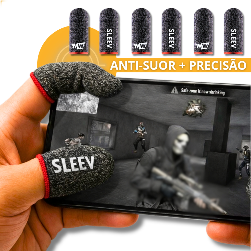 Luva de dedo Gamer Luvinha Anti-suor para jogos celular Free Fire, PUBG, Legue Of Legends em Oferta na Shopee