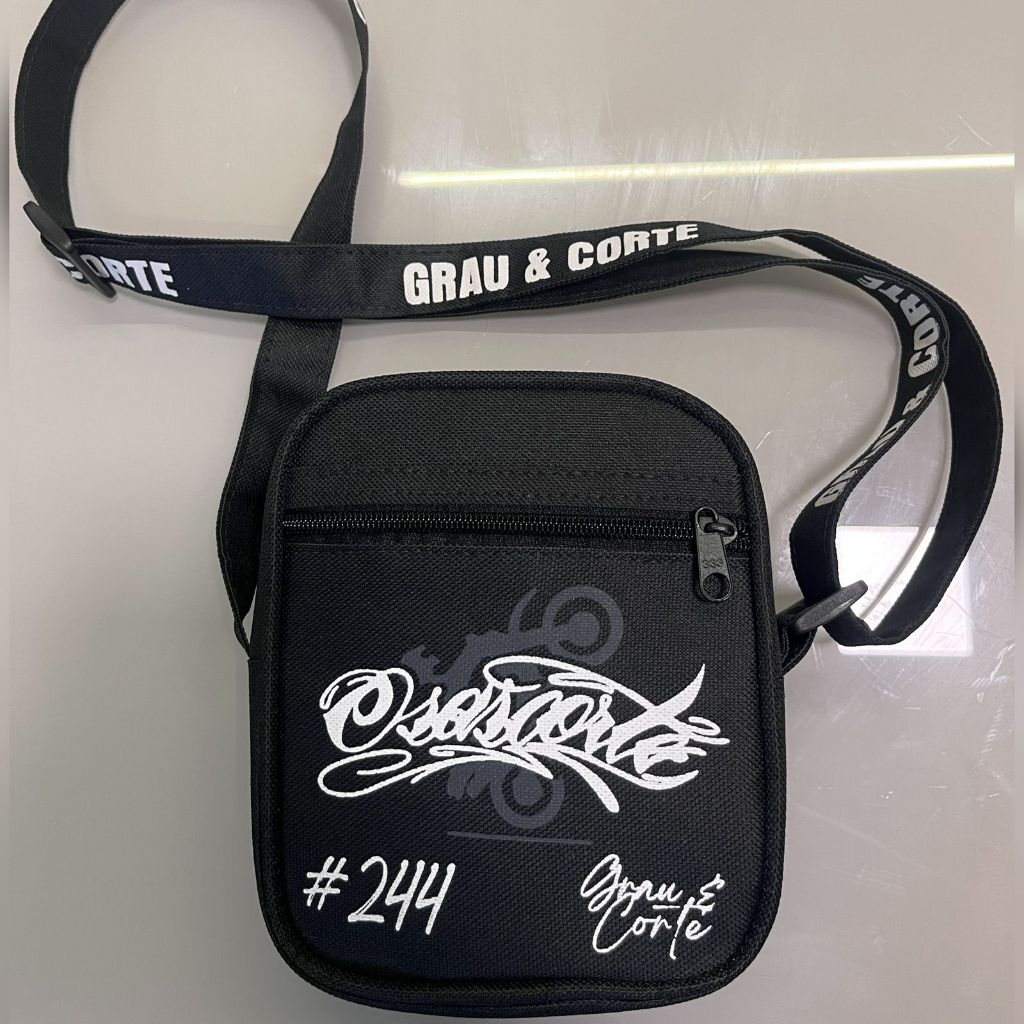 Shoulder bag/ mini bolsa osascorte grau e corte alça regulável em Oferta na Shopee