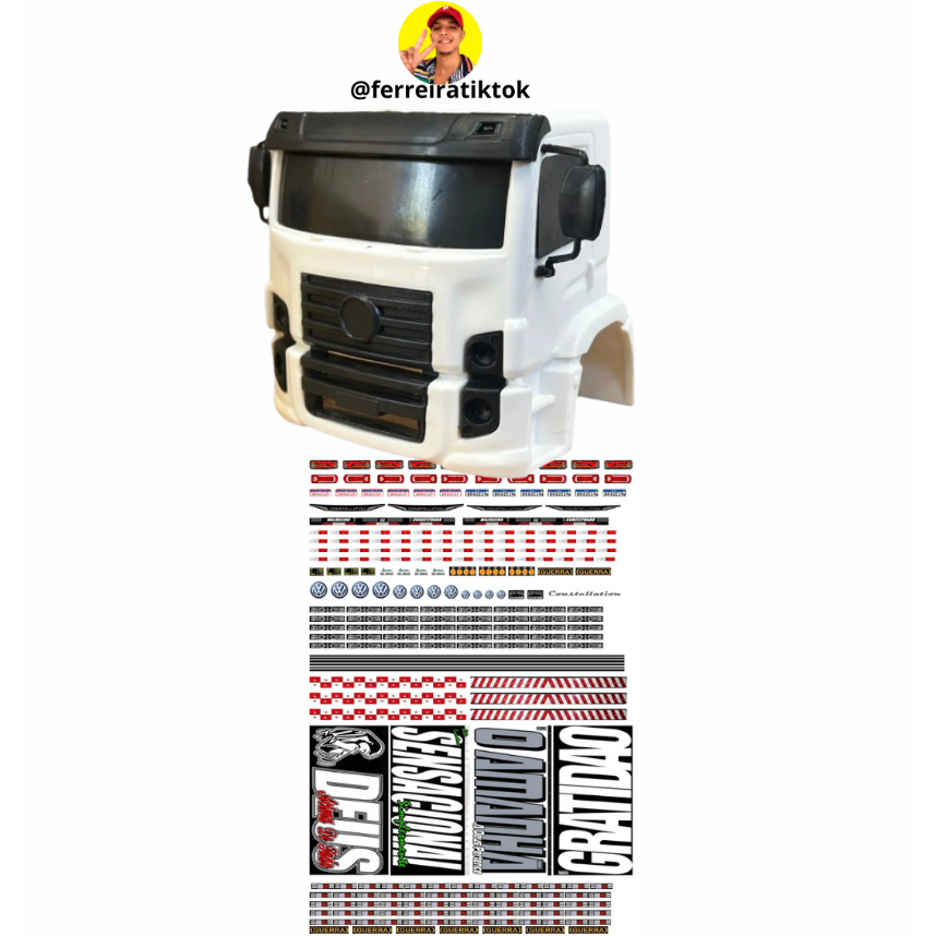 Cartela de ADESIVOS BOB TRUCK Megatoys em Oferta na Shopee