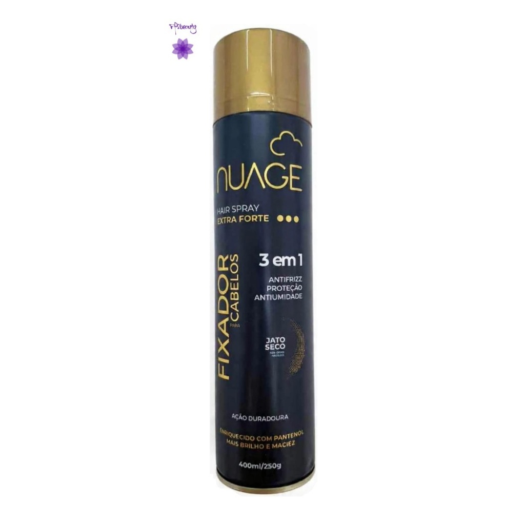 Hair Spray Nuage Jato Seco Extra Forte 400ml / 250g em Oferta na Shopee