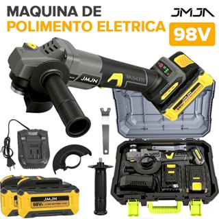 JMJN Polidora e Esmerilhadora Multifuncional 98V com Bateria de Lítio - Alta Potência, Sem Fio, 10.000 RPM em Oferta na Shopee