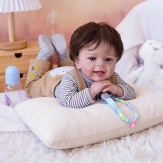 Bebê Reborn Menino Silicone 55cm Boneco Olho Azul Pode dar Banho Envio Imediato em Oferta na Shopee