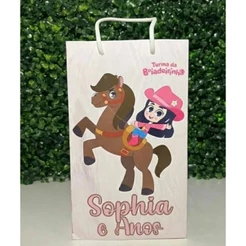Pegue e Monte - Sacolinha Saquinho Surpresa Personalizados Ana Castela - turma boiadeirinha