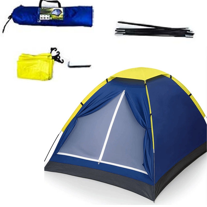 Barraca de Camping Dupla para Adultos, Ideal para Camping na Praia, de Camada única e Portátil(160*200CM)