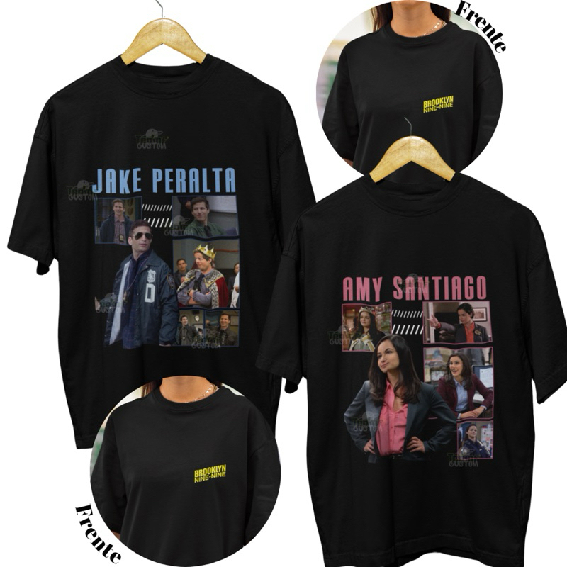 Camiseta B99 Jake Peralta e Amy Santiago Brooklyn Nine Nine