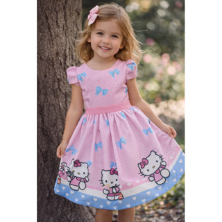 Vestido temático Hello Kitty em Oferta na Shopee