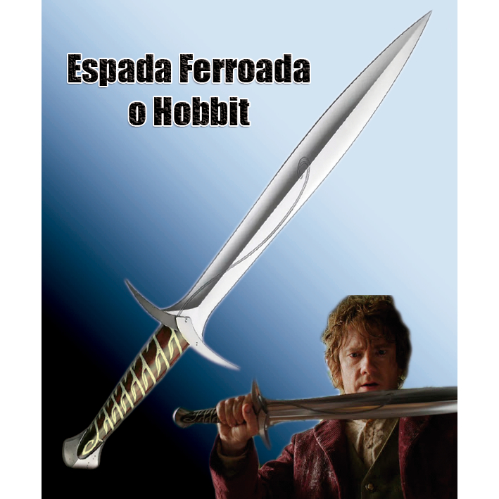 Réplica Sting Ferroada Espada Bilbo Bolseiro O Hobbit Senhor Dos Anéis Decoração Impressão 3D