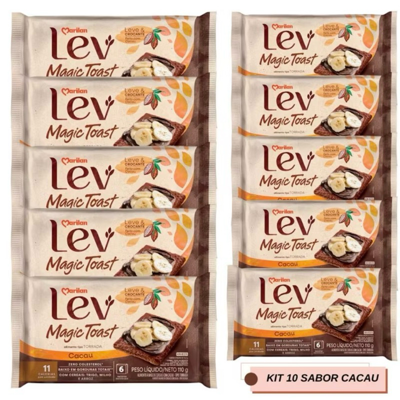 torrada marilan mágic toast  cacau 110g kit em Oferta na Shopee