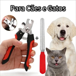 Alicate Pet Cortador Tesoura Unhas Profissional Cães Gatos Porte Médio e Grande