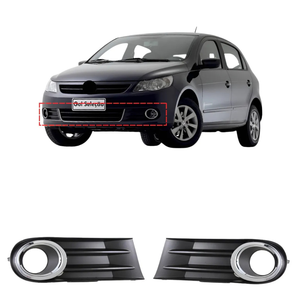 Moldura Do Milha Grades Do Farol De Milha Gol G5 2008 2009 2010 2011 2012 Com Milha E Sem Milha em Oferta na Shopee