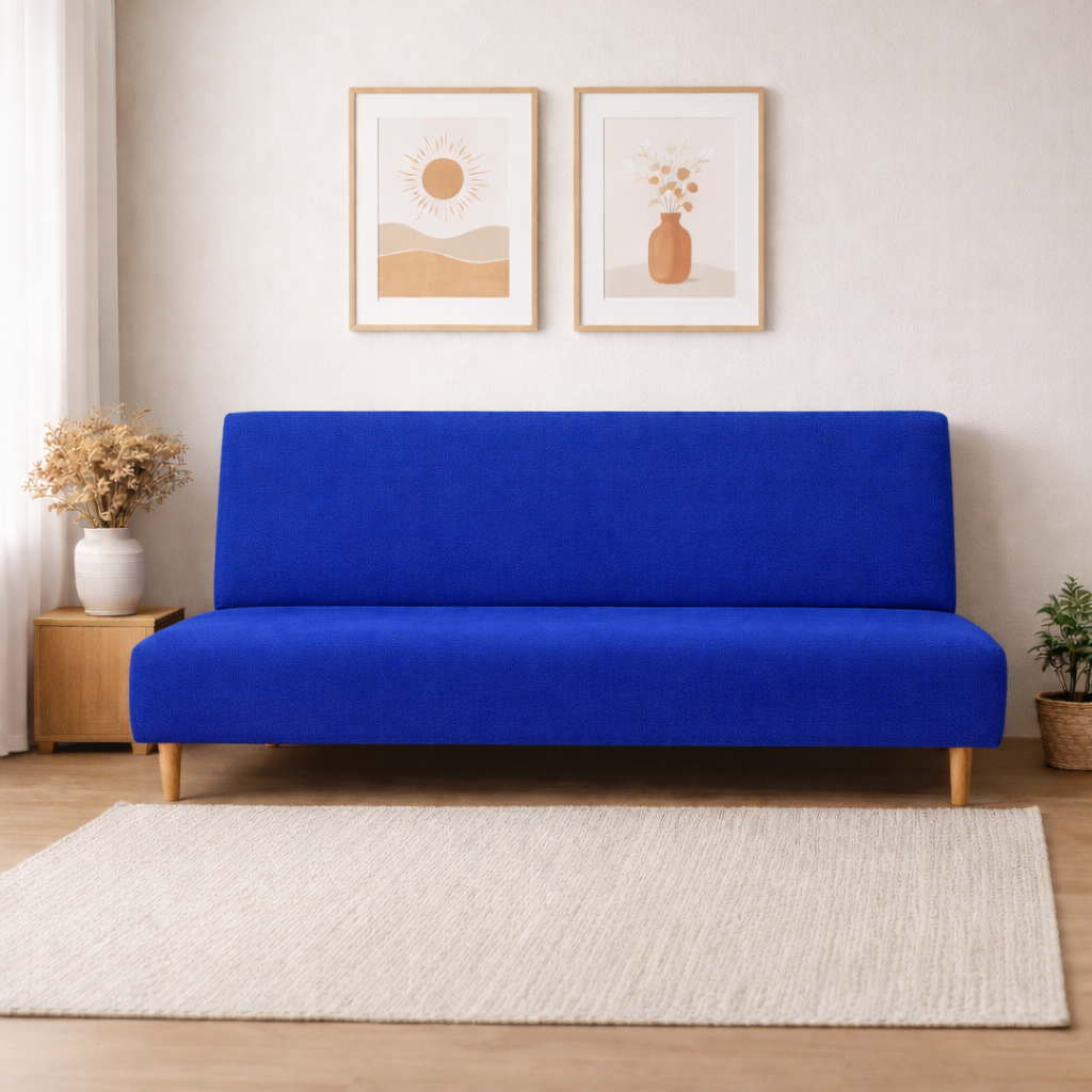 Capa Protetora Para Sofá-Cama Sem Braço Lisa 1,80 A 2m Malha Gel