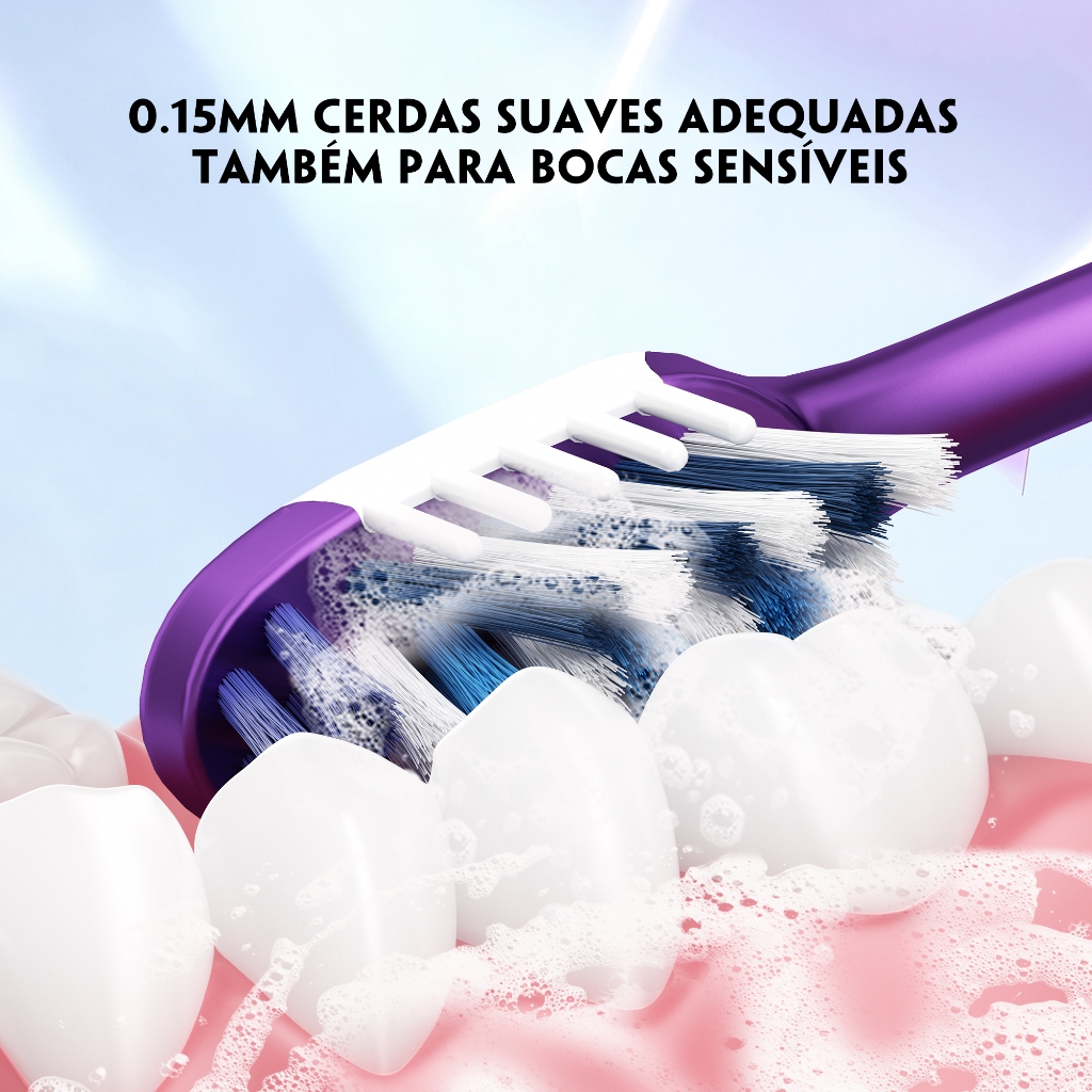 OralGos Escova de dente adultos, Kit 4 un, Dentes Limpos — imagem 2 de 2