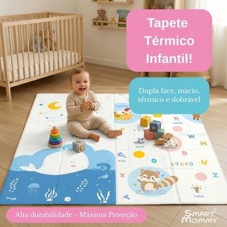 Tapete Tatame Infantil Emborrachado Dupla Face 2*1.5M/1.8*1.5M 1mm Térmico e Antiderrapan…