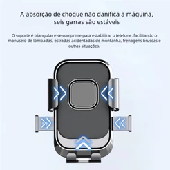 Suporte Giratório À Prova de Choque para Telefone Bicicleta Motocicleta Travamento Rápido