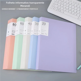 【Frete Grátis】Pasta Catálogo A4 + 60 Envelopes de Plástico - Kit de Organização de Documentos para Escritório, Durável e