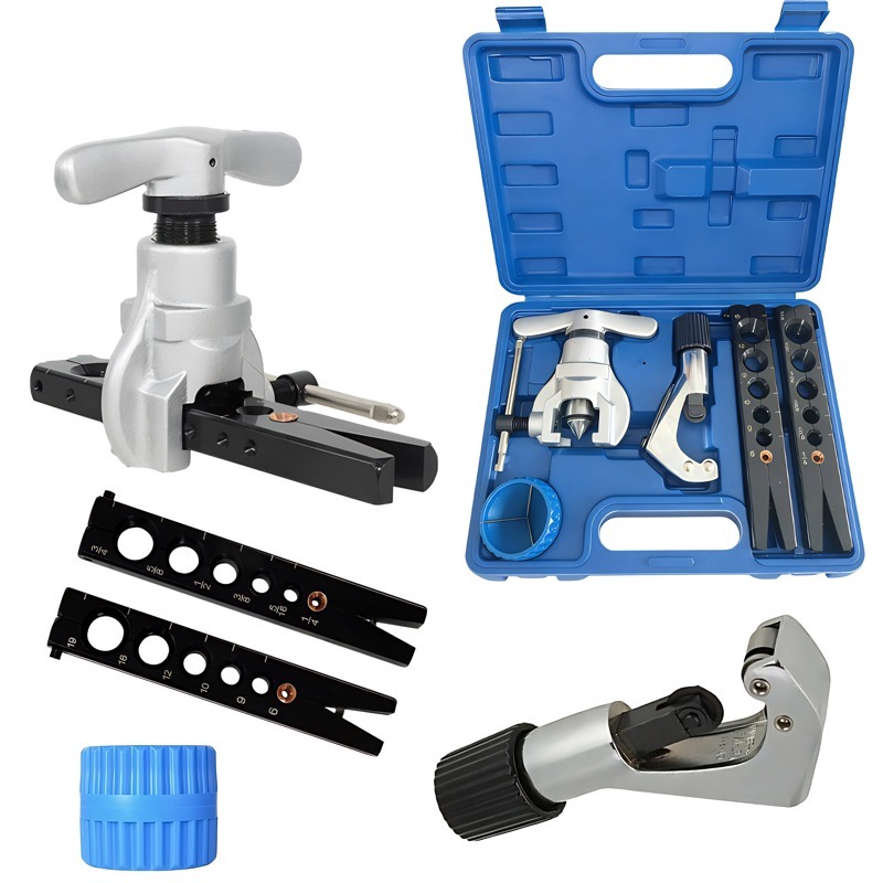 Kit Flangeador Excêntrico c/ Catraca e Torque ,Diâmetros Suportados: 1/4" a 3/4"