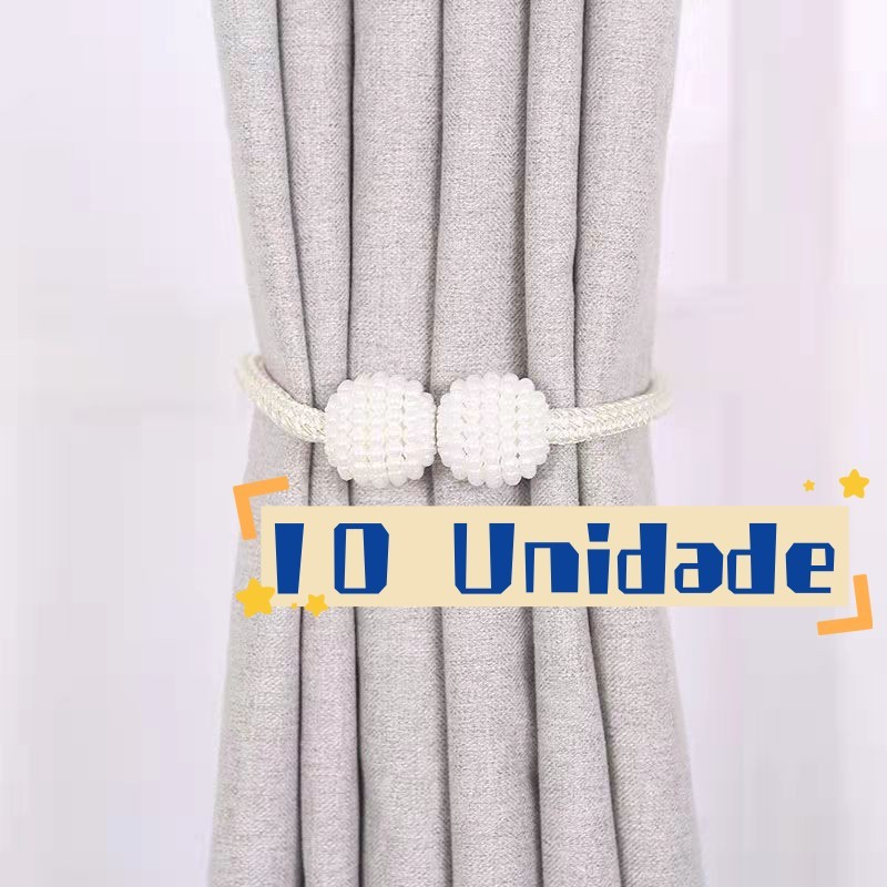 10 Unidade Enfeites Cubo De Cortina Prendedor Magnetico Cores Buckle Promoção em Oferta na Shopee