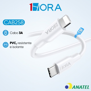 Cabo Carregamento/dados Tipo C Para Lightning 1m Trançado em Oferta na Shopee